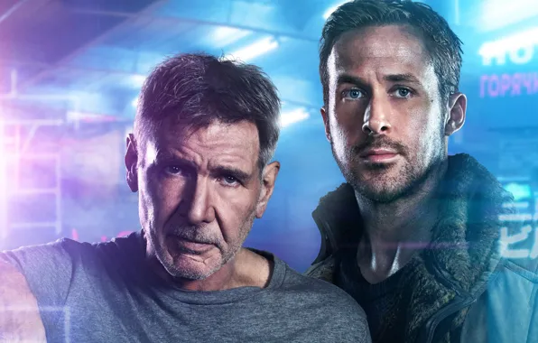 Picture fiction, Thriller, Harrison Ford, Harrison Ford, Ryan Gosling, Ryan Gosling, Blade runner 2049, Blade Runner …