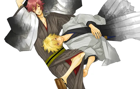 White background, guys, laziness, Katekyo Hitman Reborn, Teacher mafia Reborn