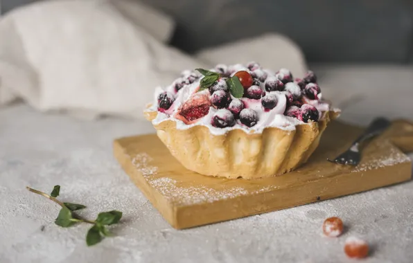 Berries, cake, dessert, Natasha Breen