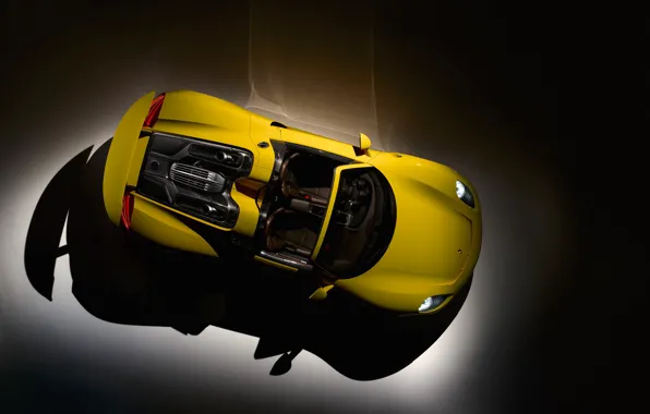 Porsche, yellow, Spyder, 918, Porsche 918 Spyder, hypercar