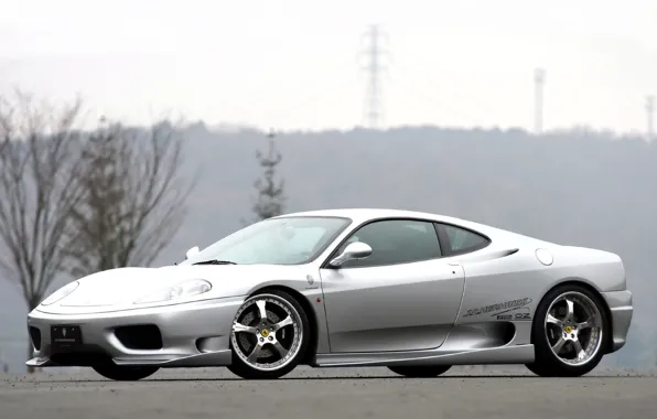 Ferrari, silver, 360 Modena, ferrari 360, modena