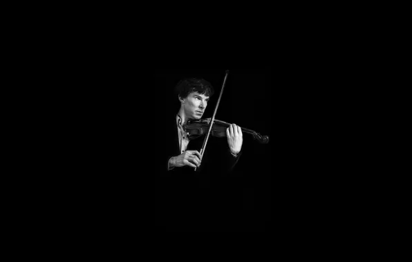 sherlock holmes bbc violin