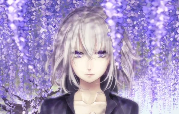 Picture Girl, violet eyes, Wisteria, Wisteria