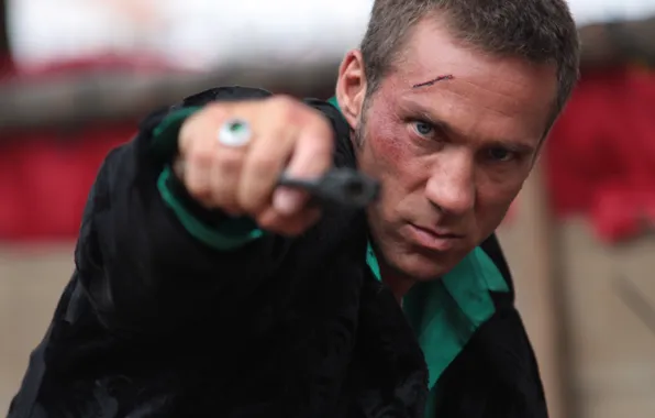 Picture look, pose, weapons, weapon, view, pose, Gary Daniels, Gary Daniels