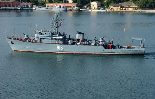 Sea, aquamarine, minesweeper, project 266m, Kovrovets