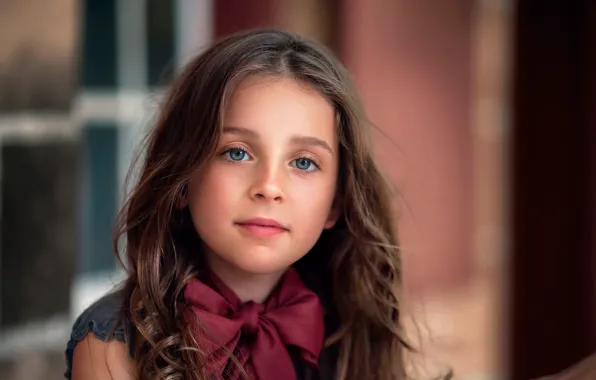 Picture look, girl, curls, child photography, Natural Beauty