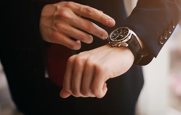 Suit, watch, elegance