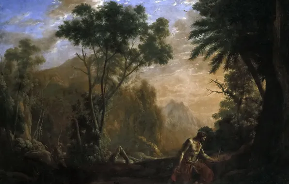 Picture picture, Claude Lorrain, Landscape with Saint with Onofras