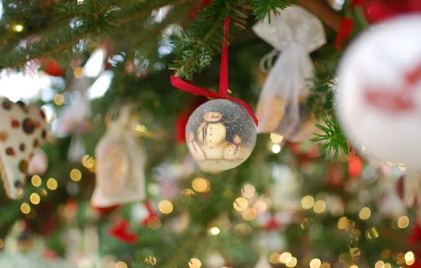 Lights, mood, holiday, toys, tree, new year, garland