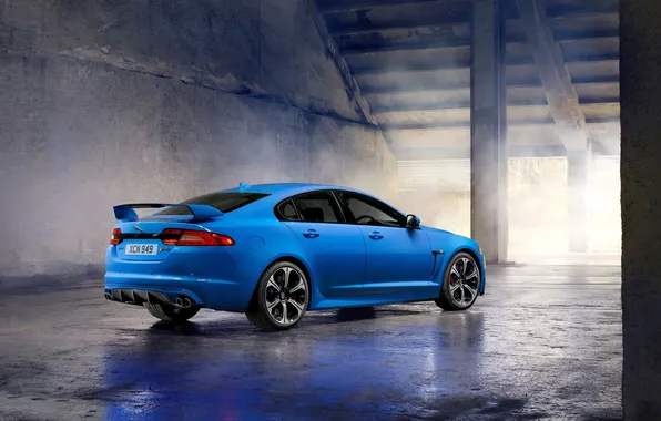 Picture Jaguar, Auto, Blue, Wheel, Jaguar, Car, XFR-S