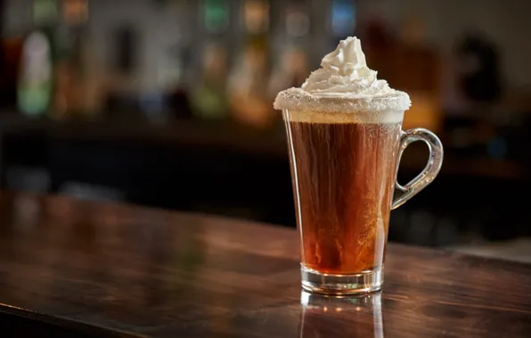 Glass, coffee, cream