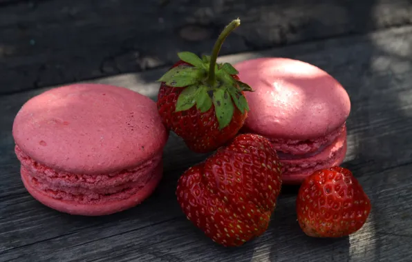 Berry, cookies, strawberry, berry, strawberry, cookies, macaroon, macaroon