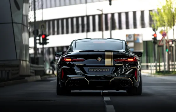 Picture black, tuning, coupe, BMW, back, Manhart, 2020, BMW M8