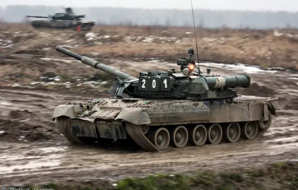 Dirt, tank, MBT, the armed forces of Russia, t-80U