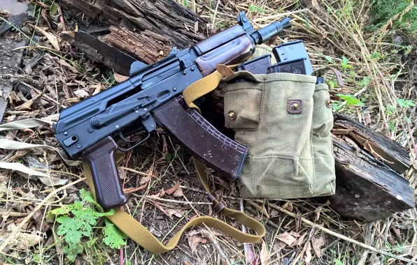 Grass, machine, horn, shop, AKSU, in the woods, pouch, shp