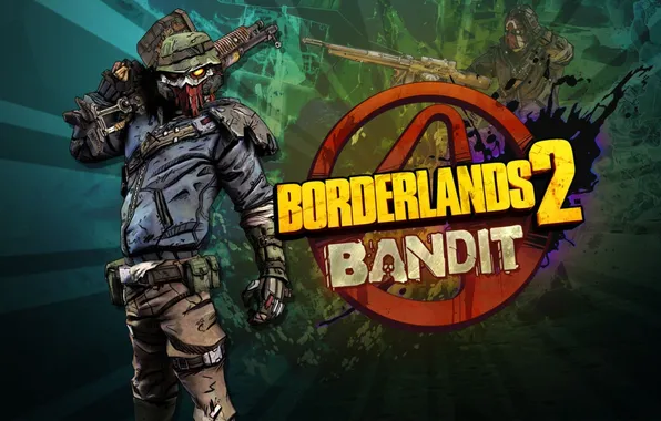 Picture weapons, the game, mask, bandit, borderlands