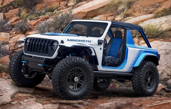 Concept, Front, White, 4x4, Magneto, Wrangler, Jeep, Jeep Wrangler