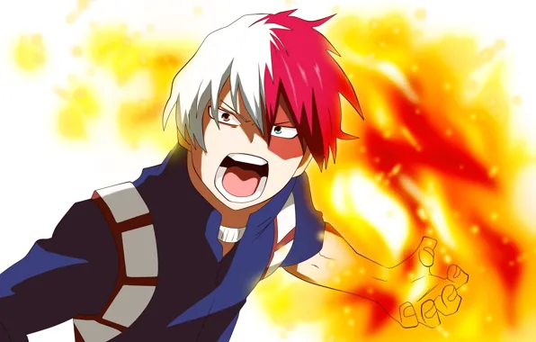 Fire, guy, Creek, fad, My Hero Academia, Boku No Hero Academy, Todoroki Shoto, My Hero …