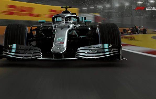 Track, racing car, F1 2019, Mercedes AMG F1 W10 EQ Power+