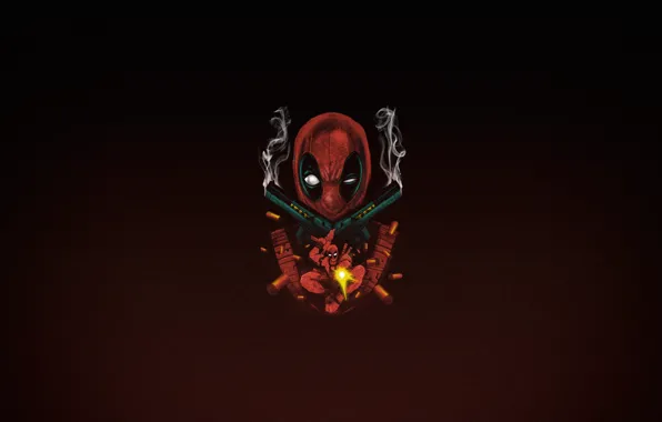 Minimalism, Background, Art, Deadpool, Dead Pool, by Vincenttrinidad, Vincenttrinidad, by Vincent Trinidad