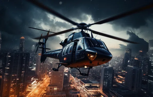 Flight, aviation, technique, helicopter, AI art, neural network