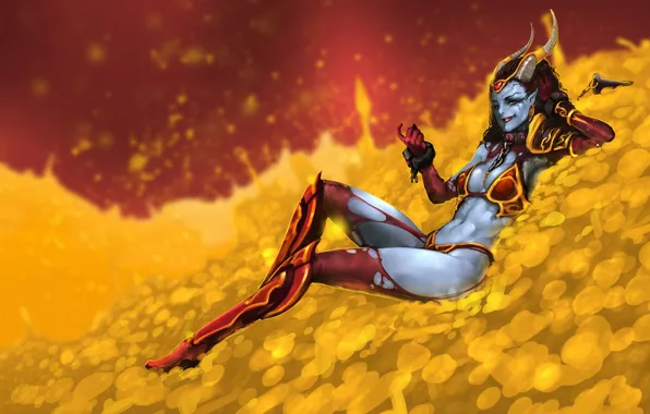 Picture Valve, DOTA 2, Queen of Pain, Action RTS