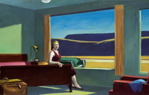 Picture 1957, Edward Hopper, Western Motel