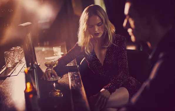 Bar, dress, actress, blonde, Kate Bosworth