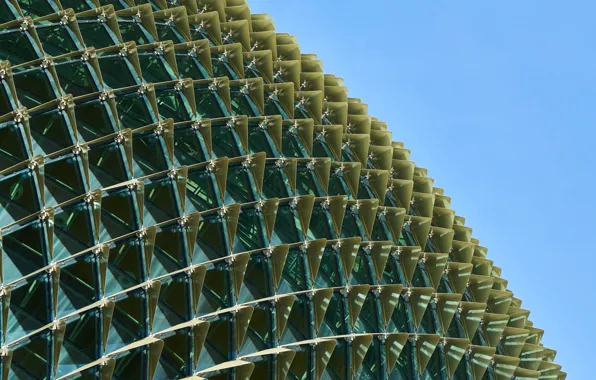 The sky, the building, sphere