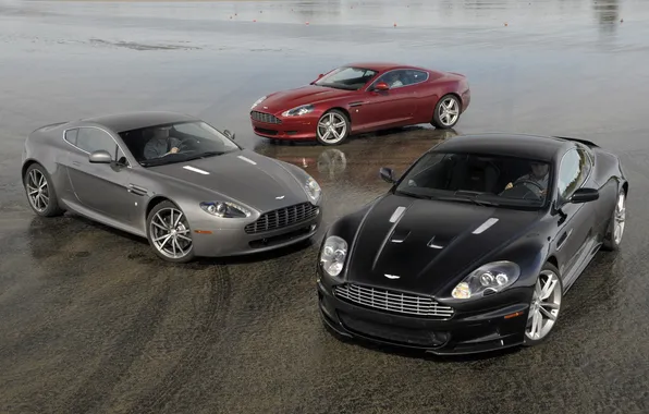 V8 Vantage, wet asphalt, aston martin, db9, dbs, mixed