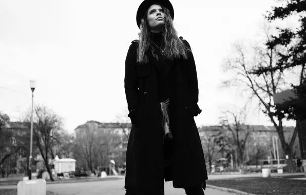 Girl, pose, model, portrait, hat, makeup, hairstyle, is