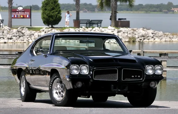 Black, 1971, Car, Car, Black, Coupe, Pontiac, Wallpapers
