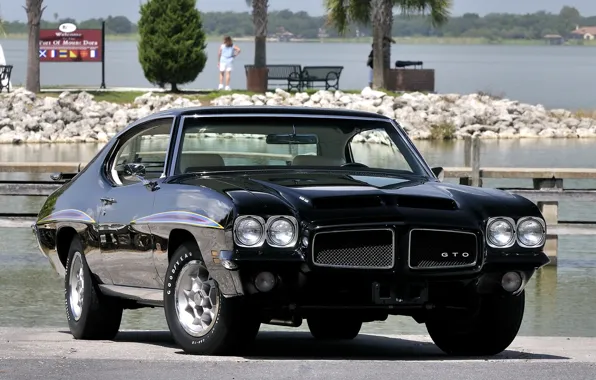 Picture Black, 1971, Car, Car, Black, Coupe, Pontiac, Wallpapers