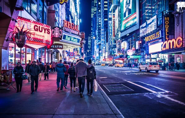 Picture USA, New York, Times Square