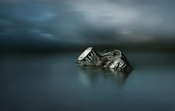Picture sea, background, ship