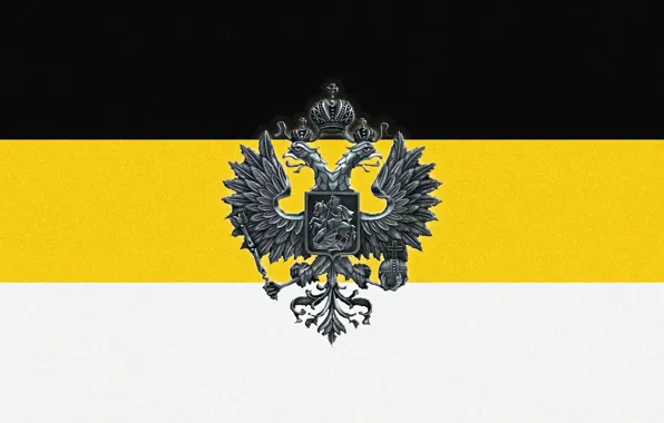 Picture eagle, flag, Russia, Empire, double-headed