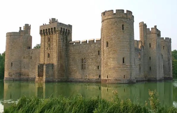 Picture tower, water, fortress, castle, moat