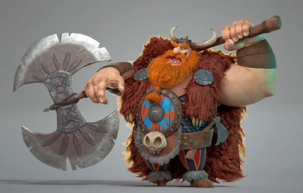 Viking, 3D, Labrys, otavio liborio, Bjorn!