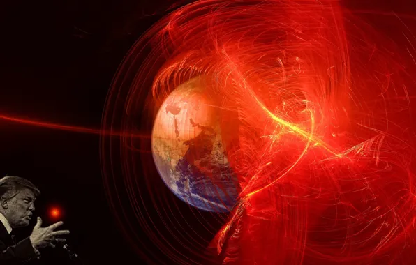 World, explosion, Trump