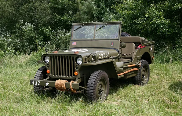 Picture easy, car, American, Jeep, WW2, four-wheel drive, intelligence, "Willis-MV&ampquot;