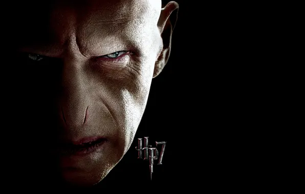 Villain, evil, black background, Harry Potter, HP 7, Harry Potter and the Deathly Hallows, Volan …