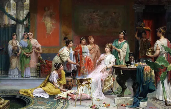 Picture, genre, Juan Jimenez and Martin, The Toilet Of The Roman Ladies