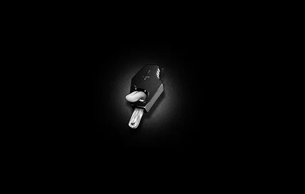 Minimalism, Art, Art, Black, Minimalism, Ice cream, Ice Cream