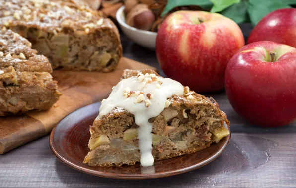 Picture apples, pie, nuts, cakes, Apple