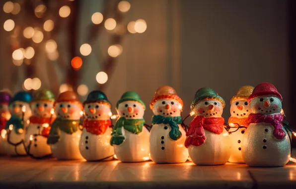 Holiday, toy, Christmas, New year, snowman, new year decorations, AI art, neural network