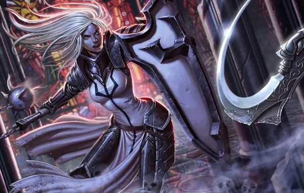 Picture armor, shield, crusader, Diablo III: Reaper of Souls