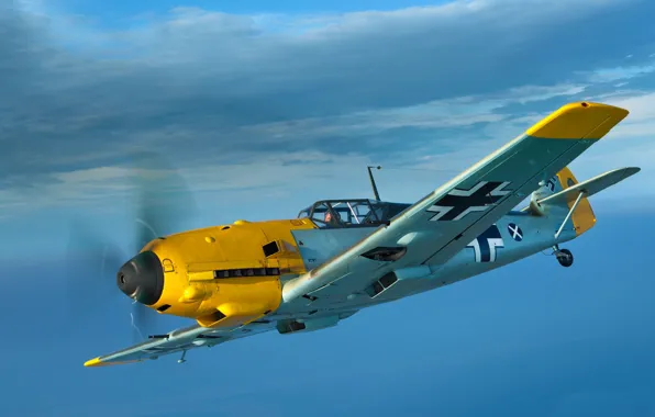 Wallpaper Bf 109, Messerschmitt, Me-109, Air force, The Second World ...