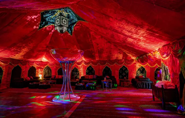 Picture interior, the Arab tent, Colchester, Arabian tents