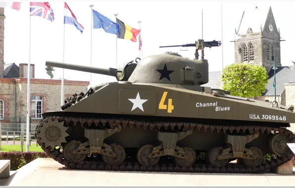 Picture normandy, ww2, sherman tank, ww2 tank