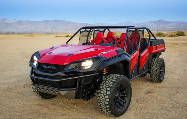 Picture mountains, Honda, 2018, Rugged Open Air Vehicle Concept